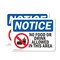 Signmission No Food Or Drink Allowed In This Area Sign With Symbol, 10 in W x Rectangle, Vinyl Decal OS-2PACK-NS-D-710-L-14575 - alternate 1